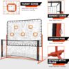 Fraxa Pickleball Rebounder Training Equipment - Pickleball Net for Solo Practice Drives Dinks Volley Accuracy - Portable for Outdoor Driveway Backyard Indoor Garage