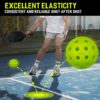 Pickleball Balls, 6 Packs 40 Holes Premium Outdoor Pickleball Balls with Great Bounce, Pickle Ball Accessories, Ideal for All Skill Levels