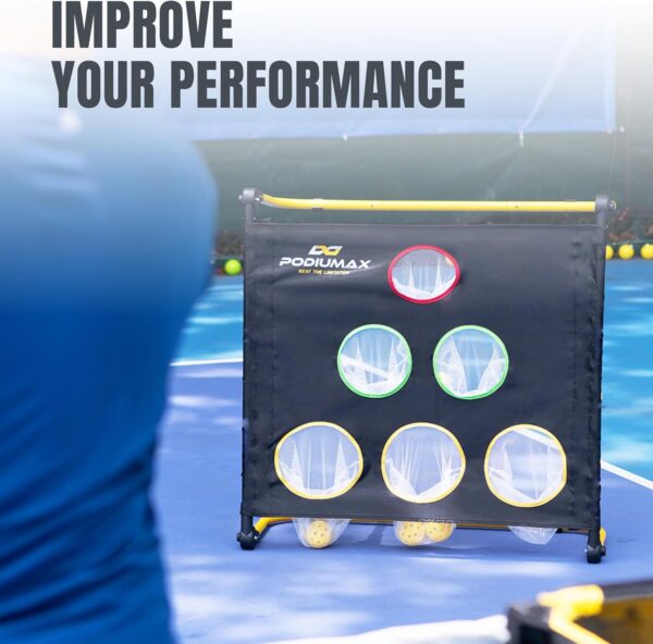 PodiuMax Pickleball Target Net, Portable Training Aid for Accuracy and Skill Development