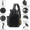 Pickleball Bag Pickleball Paddle Bag Small Pickleball Bag for Women Men, Adjustable Pickleball Sling Bag with Fence Hook Water Bottle Holder for Pickleball Paddle Racket