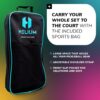 Helium Pickleball Paddle Set of 2 - USAPA Certified - Graphite Fiberglass Surface, Lightweight Honeycomb Core