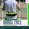 Premium Pickleball Ball Buddy – Hands-Free Pickleball Holder + Bonus Keychain