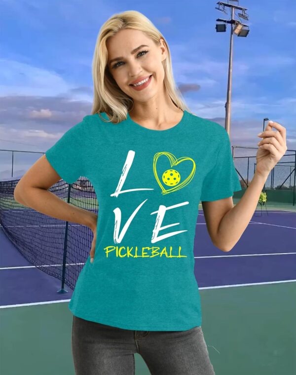 LBP Women Pickleball Shirt Love Pickball T-Shirt Pickleball Lover Player Tee Tops
