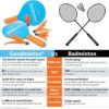 Goodminton - The World's Easiest Racquet Game - an Indoor Outdoor Year-Round Fun Paddle Game Set for Boys, Girls, and People of All Ages