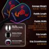 SCORPION LED Pickleball Paddles Set of 2 or 1 – Lightweight Rackets with LED Edge Lighting | Carbon Fiber/Fiberglass/Wood Face | Durable Paddles for Women, Men, and Kids | Includes Bonus Accessories