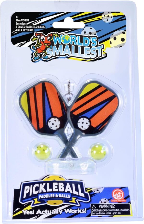 World's Smallest Pickleball Paddles & Balls