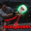 LED Rechargeable Light up Pickleball Paddle Set by FireBomb™