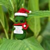 Funn Crochet Pickles 1 Pcs with Affirmations Cards for Inspirational Novelty Good Luck Gifts and Party Decorations (KK-CKD04-PICKLE-UN)