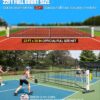 BAGAIL Portable Pickleball Net Set, 22 FT Regulation Size Pickle Ball Net with Ball Collector, Carry Bag, Easy Setup for Outdoor Indoor Driveway - Red
