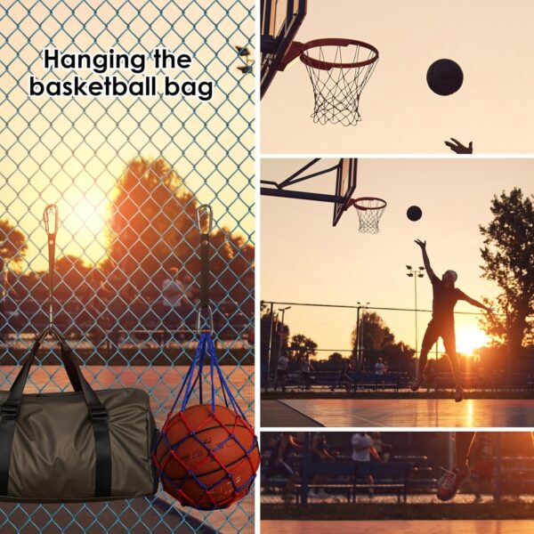 Fence Hooks for Pickleball Bag Hanging Basketball Baseball Tennis Bags and Water Bottle (Black 2)