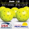 Franklin Sports Pickleball Paddle and Ball Set - (2) Dagger Fiberglass Rackets + (4) X-40 Balls - USA Pickleball (USAPA) Approved - 2 Player Set