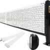 Pickleball Court Net System, Pickleball Net Set – 22 FT Regulation Net with 2 Pickleball Posts, Premium-Grade Brass Winder, Professional Net, Surface Mount – Ideal for Indoor or Outdoor Use