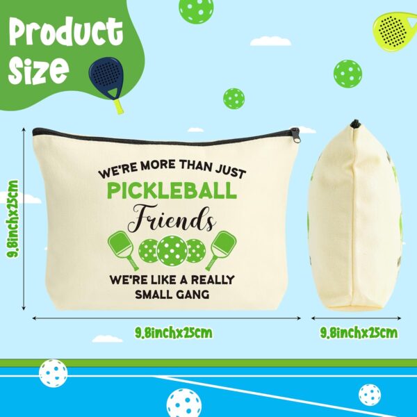 JAPBOR Makeup Bag for Pickleball Player - Pickleball Lover Inspirational Gifts for Women, Love Pickle Ball Zipper Organizer Cosmetic Bag, Ball Sport Travel Toiletry Pouch for Coach Fan Gift