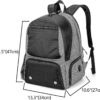 DSLEAF Tennis Backpack for 2 Rackets, Tennis Bag for Men/Women with Separate Shoe Space Hold A Pair of Shoes Up to US Mens 12and Multi-Pockets for Accessories