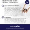 Naturewise Nighttime Fitness Support Supplement & Natural Sleep Aid with Cayenne Extract, Green Coffee Bean, GABA, L-Theanine - Vegetarian, Non-GMO - 60 Capsules[1-Month Supply]