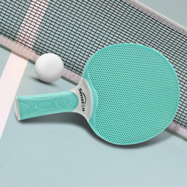 Senston Table Tennis Rackets Set, Professional Table Tennis Racket with 3 Balls, Composite Rubber Ping Pong Paddle Set