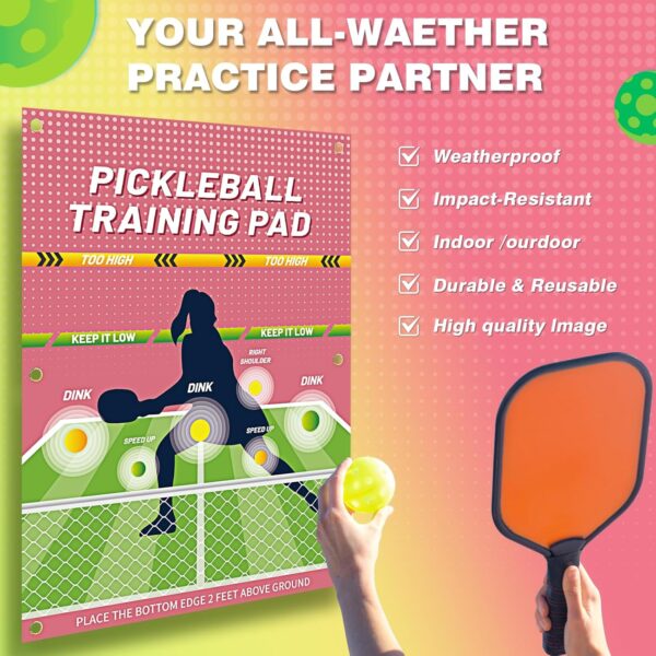 Dink Master Pickleball Practice Pad - Reusable Training Pad for Indoor & Outdoor Dink Training