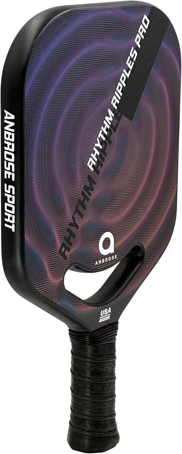 A. Anbrose RRP Edgeless Pickleball Paddle | USAPA Approved | T700 3K Carbon Fiber Face | 19.6mm Polypropylene Honeycomb Core | Aerodynamic Cutout | Ideal for Adults