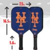 Franklin Sports MLB Team Pickleball Paddles - Official MLB Baseball Team Logo + Colors Pickleball Paddles - Signature Series 13MM Pickleball Paddle with MaxGrit - USA Pickleball (USAPA) Approved