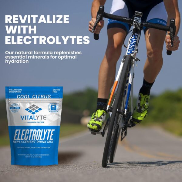 Vitalyte Electrolyte Powder (35 oz, 40 Servings Per Container)-Isotonic Drink Mix for Hydration, Energy & Recovery- Water Enhancer & Rehydration Supplement for Men, Women & Sports (Cool Citrus 2 Pack)