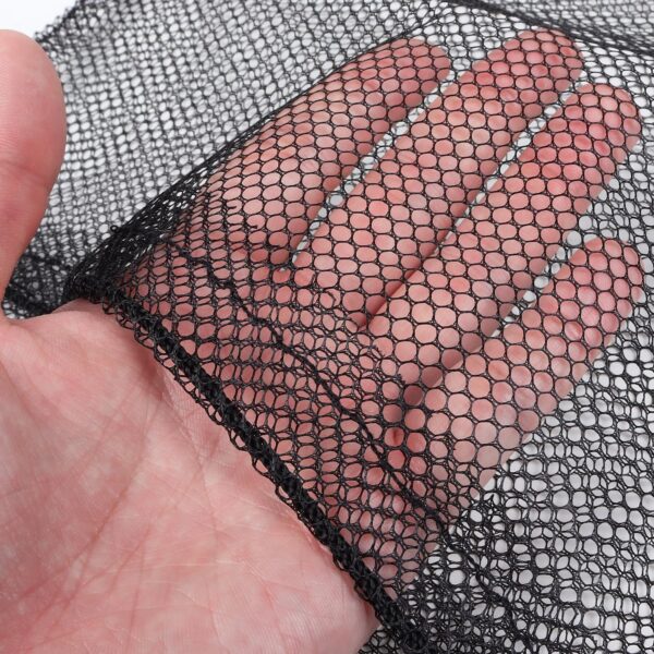 GSE Games & Sports Expert 18"x12" Black Mesh Drawstring Bag for Baseball, Softball, Tennis, Pickleball Ball, Golf Ball. Mesh Sports Equipment Bag with Lock for Gym Training, Beach, Laundry