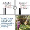 Portable Tennis Net,Stainless Steel Poles Badminton Net Set Adjustable Height Nylon Net with Carry Bag, for Kids Volleyball, Pickleball,Soccer, Indoor, Outdoor Court, Backyard, Beach, Driveway
