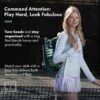 Teddi Pickleball Backpack Grn/wh- Large Capacity Pickleball Bags for Women - Durable 1000D Nylon, Multipurpose Paddle Case with Multiple Pockets, Stylish Paddle Bag