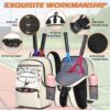 IGOLUMON Tennis Bag Tennis Backpack for Women and Men Racket Bags Holds 2 Racket Insulated Pocket Ventilated Shoe Compartment