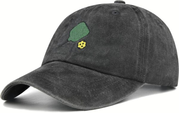 Pickleball Hat, Pickleball Gift for Men Women, Adjustable Embroidered Baseball Cap