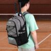 WOLT Tennis Bag - Large Tennis Racket Backpack for Men & Women - Ventilated Shoe Compartment - Holds 2 Rackets