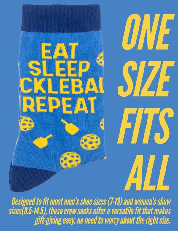 InnoBeta Funny Pickleball Gifts: One Size Crew Socks, I'd Rather Be Playing