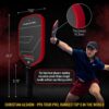 Paddletek Bantam TKO-CX 14.3mm Pickleball Paddles with Polymer Honeycomb Core - Unidirectional Carbon Fiber – Torsional Weighting & High Tack Performance Grip - USAPA Approved - 5.75 Inch Handle
