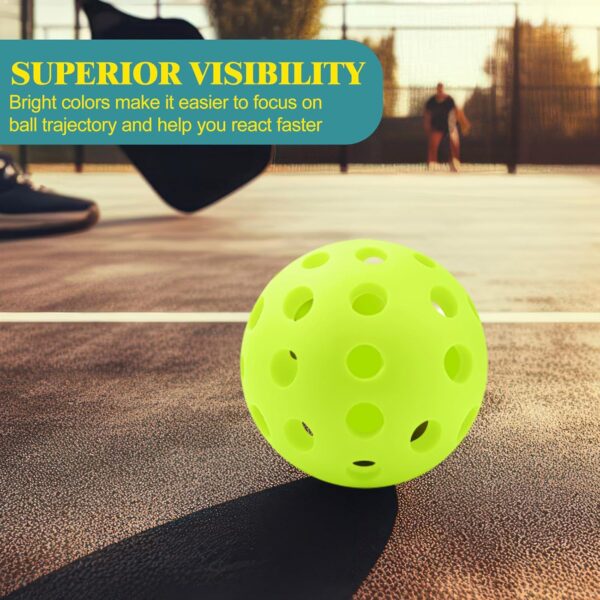 50 Pack Outdoor Pickleball Balls Premium High Elasticity 40-Hole Pickleballs with Mesh Bag for Beginners, Advanced Players, Balanced, High Bounce True Flight, Tournament Play, Family Fun