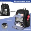 Pickleball Bag for 4 Paddles with Shoe Compartment, Pickleball Backpack with Fence Hook for Pickleball Accessories