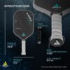 JOOLA C2 Professional Pickleball Paddles – Charged Surface Technology for Power & Feel – Select Perseus or Hyperion Shape – Fully Encased Carbon Fiber – USAP Approved – Well Balanced w/Pop & Control
