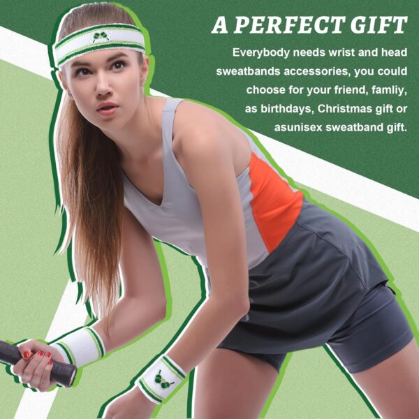 Panitay 4 Pack Funny Dink Ball Lover Gifts Dink Ball Hats Sports Wrist Head Sweatbands and Novelty Socks for Men Women