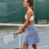 COOrun Tennis Skirt Women 20" Knee Length Golf Skort with Pockets High Waisted Athletic Sports Inner Shorts Skirts S-XXL