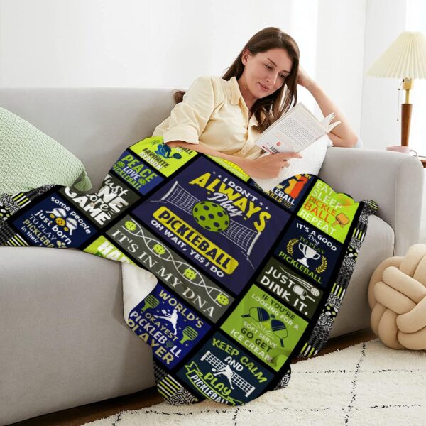 Pickleball Blanket，Pickleball Blanket Gifts，Pickleball Gifts for Women Men，Gifts for Pickleball Lovers，Pickleball Accessories Gifts for Women, Best Pickleballl Team Gifts 50"x40"