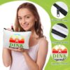 Paterr 12 Pieces Dink Ball Makeup Bags Sports Cosmetic Bag Funny Travel Organizer Zipper Pouch Dink Ball Lovers Gifts Christmas Gifts for Women Girls(Classic Style)
