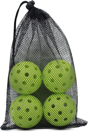 Pickleball Balls, USAPA Approved 40 Holes Outdoor Pickleball Balls, High Elasticity & Durable Paddle Balls for All Style Pickleball Paddles