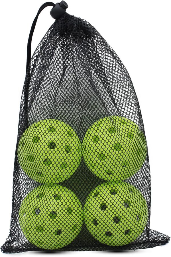 Pickleball Balls, USAPA Approved 40 Holes Outdoor Pickleball Balls, High Elasticity & Durable Paddle Balls for All Style Pickleball Paddles