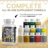 Clean Nutraceuticals Shilajit Supplement for Men with Sea Moss, Tongkat Ali, Ashwagandha, Boron, Zinc, CoQ10, PQQ - Fulvic Acid Capsules - Energy Support - 90 Count - Resin, Gummy & Powder Alternative