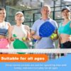 Plastic Paddleball Racket PE Equipment for Elementary School Paddle Ball Racket with Lanyard Physical Education Classes Equipment 6 Colors, 15.2 x 7.5 Inches