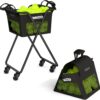 GoSports Ball Caddy with Wheels - Portable Cart holds 140 Pickleballs or 175 Tennis Balls