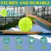 50 Pack Outdoor Pickleball Balls Premium High Elasticity 40-Hole Pickleballs with Mesh Bag for Beginners, Advanced Players, Balanced, High Bounce True Flight, Tournament Play, Family Fun