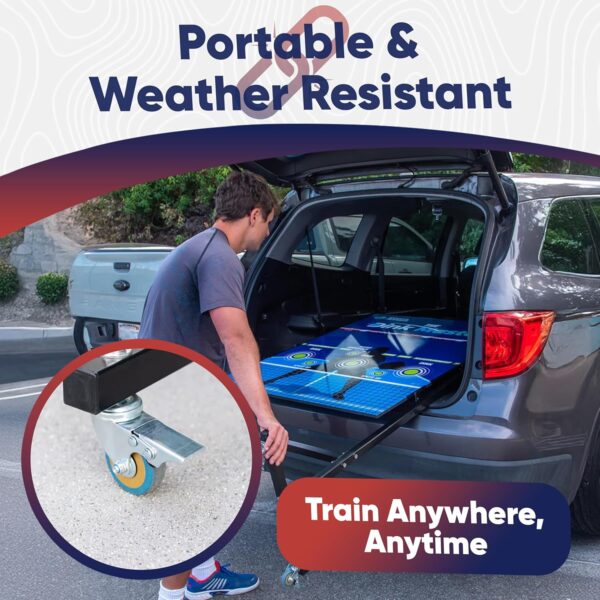 Enhance Pickleball Dink Master, Portable Pickleball Trainer, Dink Master Pickleballs Practice Board for Solo Training, Adjustable Pickle Ball Rebounder, Dinkmaster Pickleballs Board with Stand