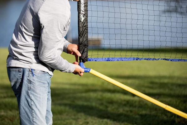 Triumph Sports Multi-Sport Versatile Combo Outdoor Game Net Set Includes Volleyball, Badminton, and Pickleball, Blue (35-7510-2)