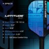 SLK Latitude 2.0 Pickleball Paddle | G4 Graphite Pickleball Paddle Face | Rev-Core+ Technology with SpinFlex Surface | Redesigned for Performance and Control