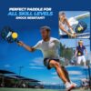 USAPA Approved Pickleball Paddles Set, Lightweight Fiberglass Pickleball Racket with 4 Cooling Towels, 4 Balls, and Portable Carry Bag | Beginner & Pro Pickleball Set for Men and Women