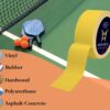 Pickleball Court Tape for Indoor/Outdoor Gaffer Style | All Surfaces | No Glare | 2 Inches Wide x 204 Feet Long (Yellow)